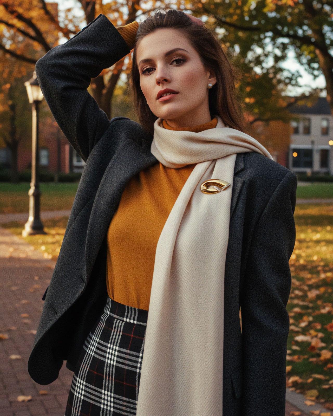 ヴィンテージブローチ 流線形の可愛いブローチ レディース ヴィンテージアクセサリー 22KTゴールドプレート 金 ニッケルフリー RADIANCE カナダ製 欧米 送料無料 プレゼント ギフト