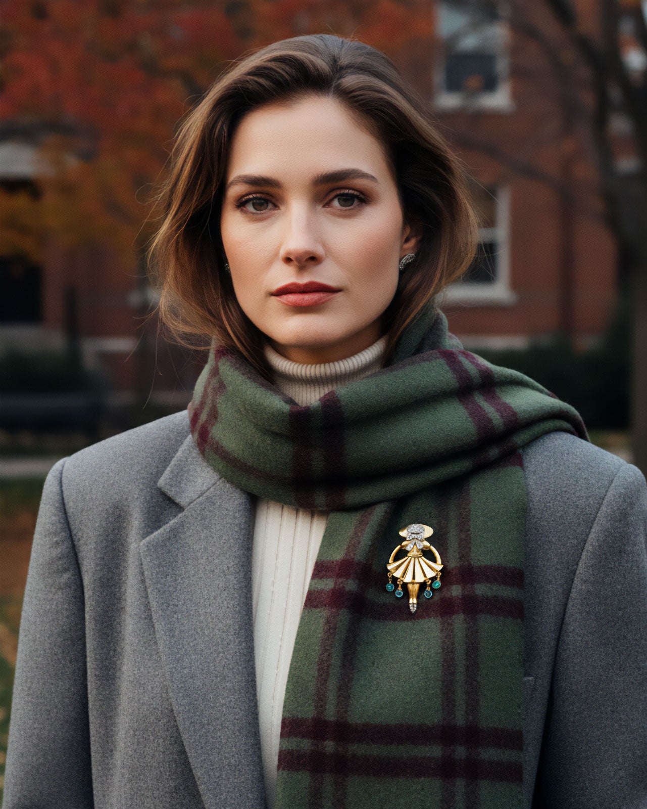 ヴィンテージブローチ ノスタルジックな少女 レディース ヴィンテージアクセサリー 22KTゴールドプレート 金 ニッケルフリー RADIANCE カナダ製 欧米 送料無料 プレゼント ギフト