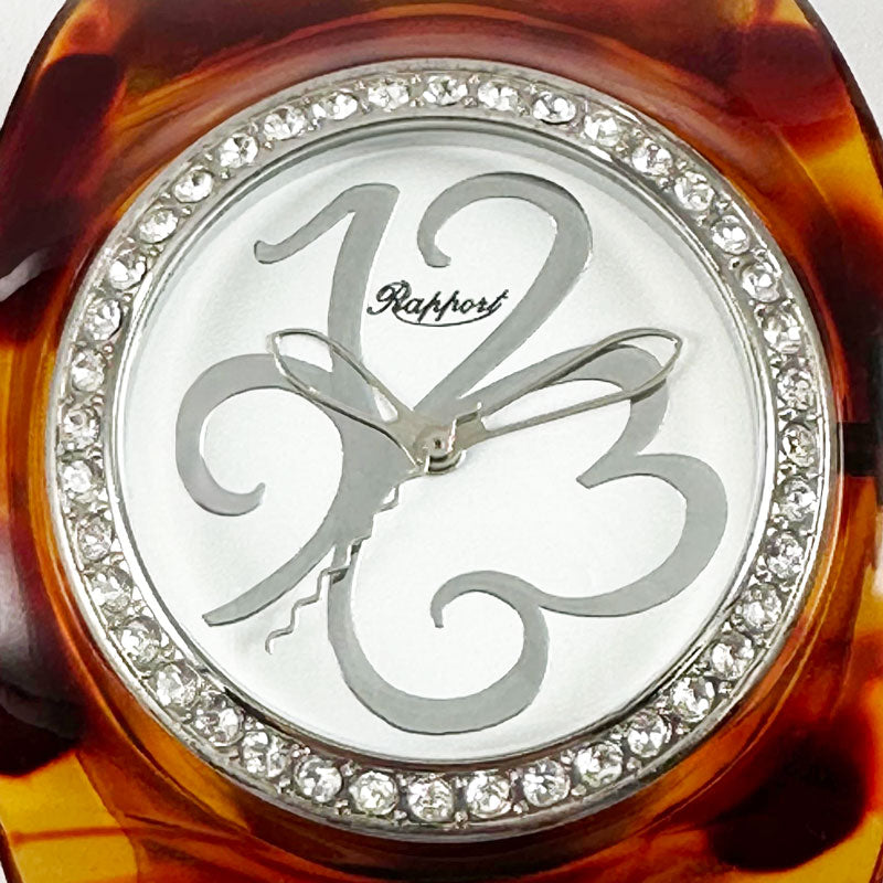 【Rapport】 バングルウォッチ ビッグフェイス 幅広 存在感 レディース 腕時計