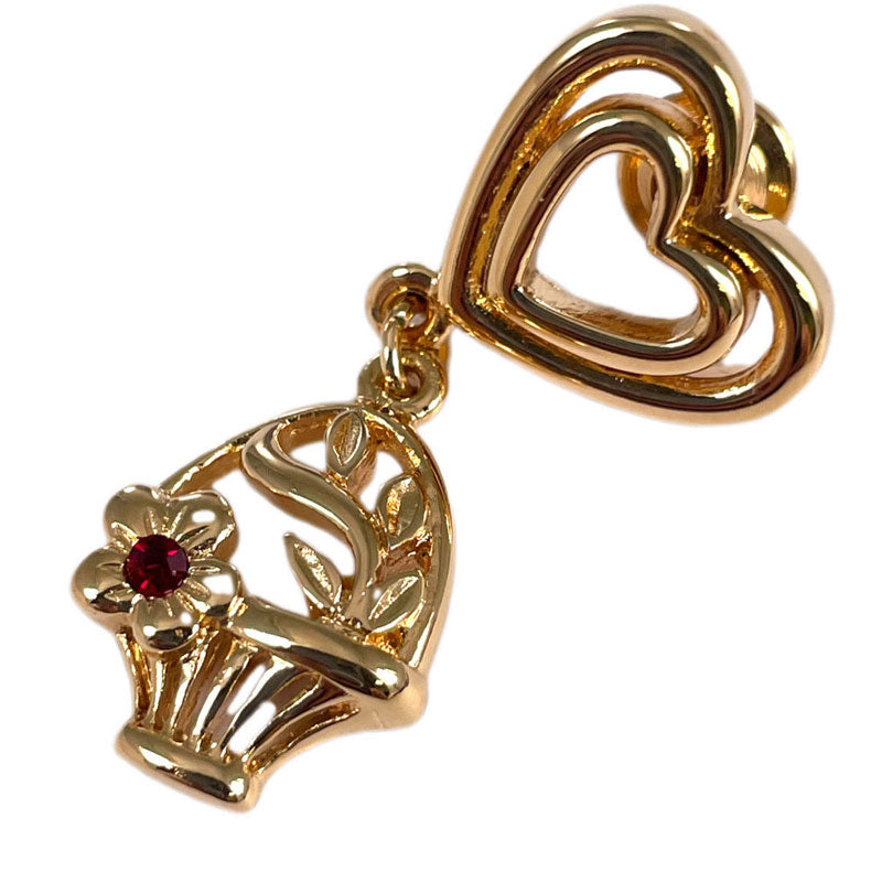 お花のモチーフ ピンブローチ ヴィンテージアクセサリー 22KTゴールドプレート 金 ニッケルフリー KEYES カナダ製 欧米 プレゼント ギフト