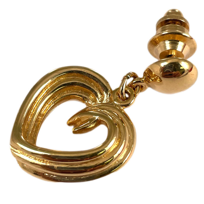 ハートのモチーフ ピンブローチ ヴィンテージアクセサリー 22KTゴールドプレート 金 ニッケルフリー KEYES カナダ製 欧米 プレゼント ギフト