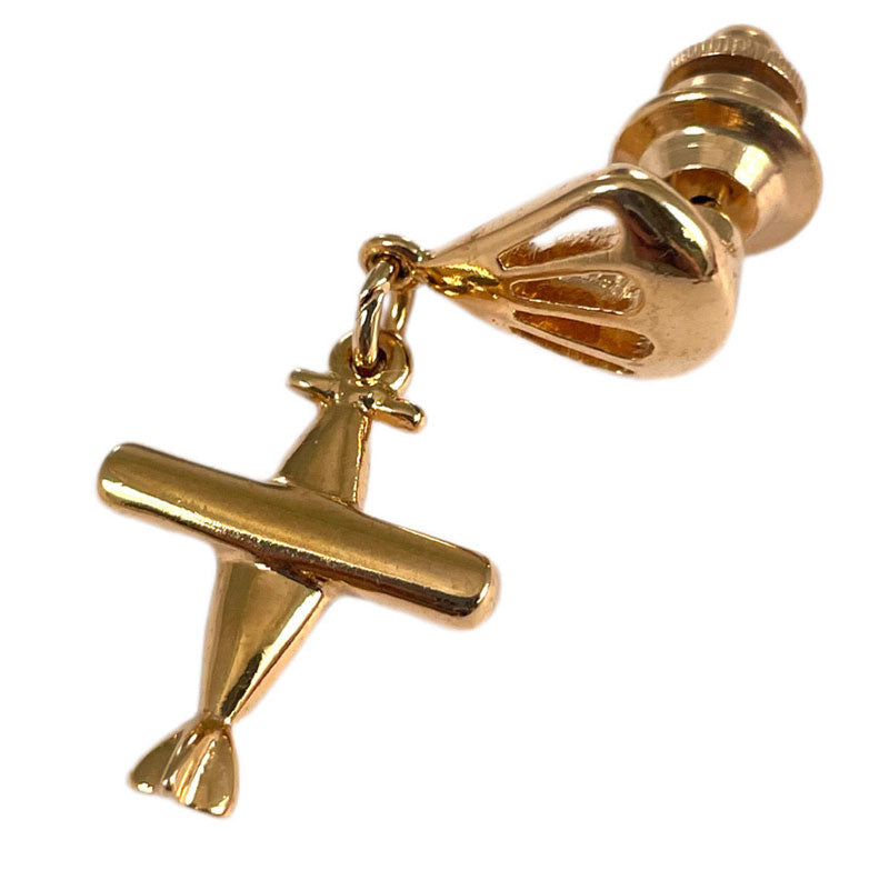 飛行機のモチーフ ピンブローチ ヴィンテージアクセサリー 22KTゴールドプレート 金 ニッケルフリー KEYES カナダ製 欧米 プレゼント ギフト