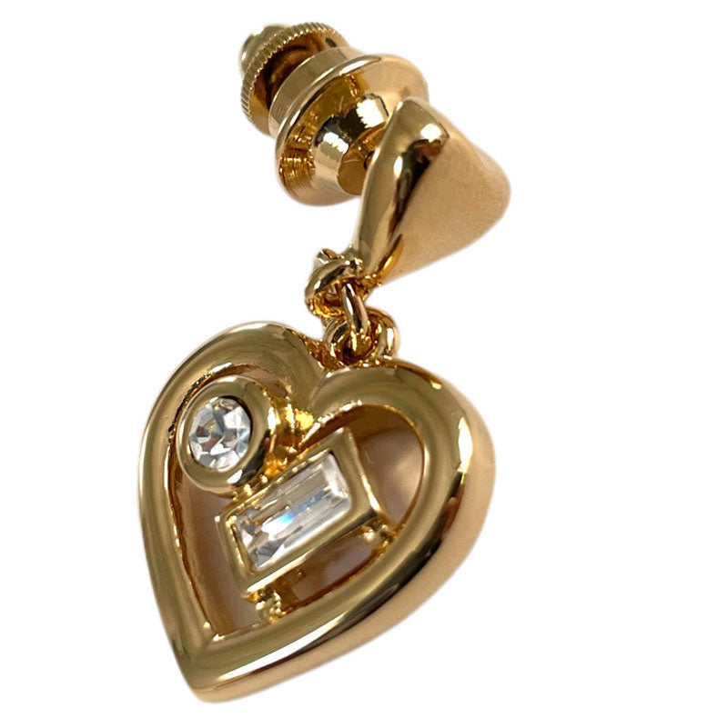 ハートのモチーフ ピンブローチ ヴィンテージアクセサリー 22KTゴールドプレート 金 ニッケルフリー KEYES カナダ製 欧米 プレゼント ギフト