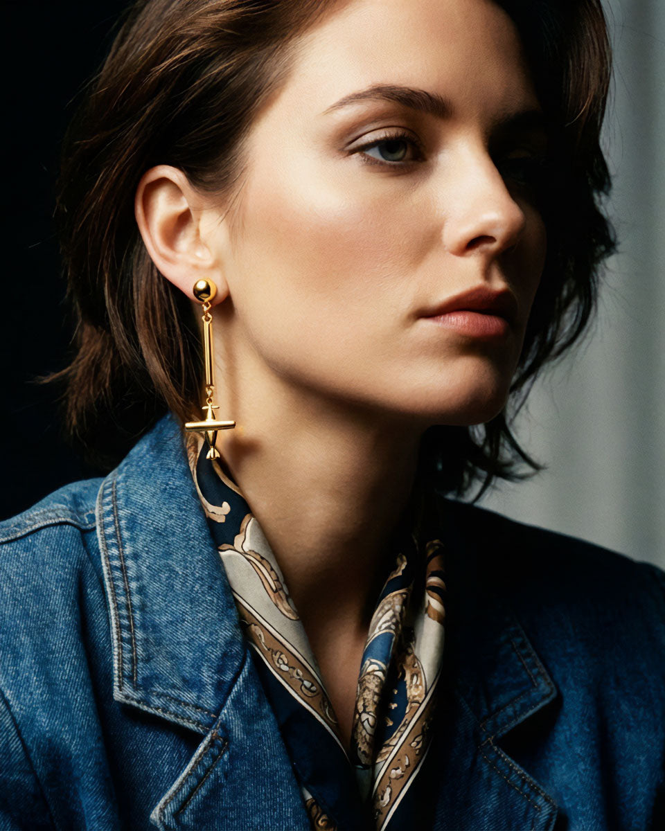 【RapportSelection】スタッドピアス 飛行機 ゴールド カナダ製 111257