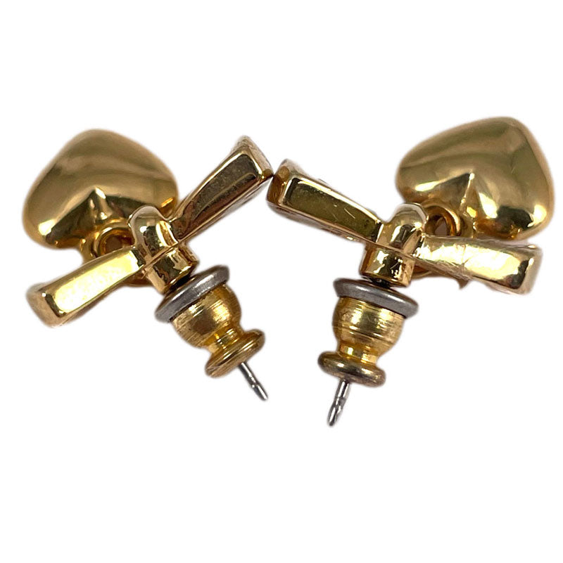 ハートのモチーフ スタッドピアス ヴィンテージアクセサリー 22KTゴールドプレート 金 ニッケルフリー KEYES カナダ製