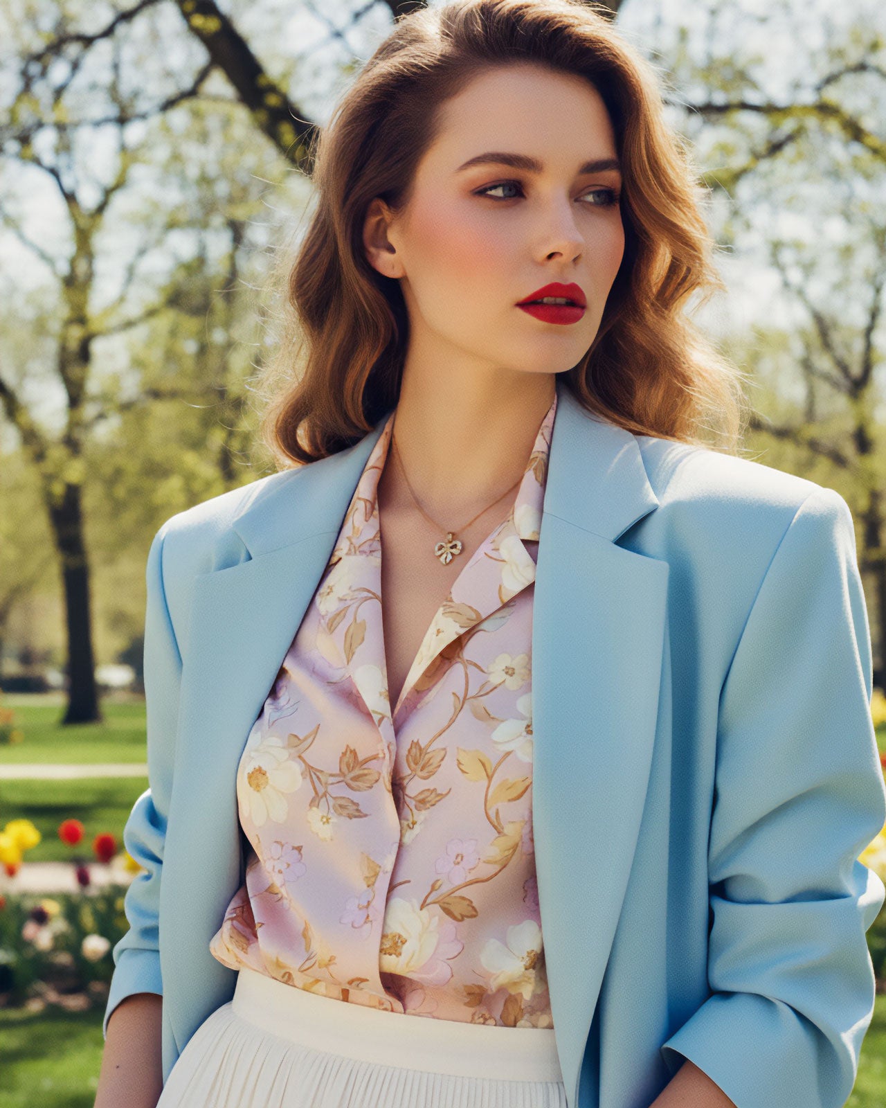 【RapportSelection】ネックレス リボン ゴールド カナダ製 111412