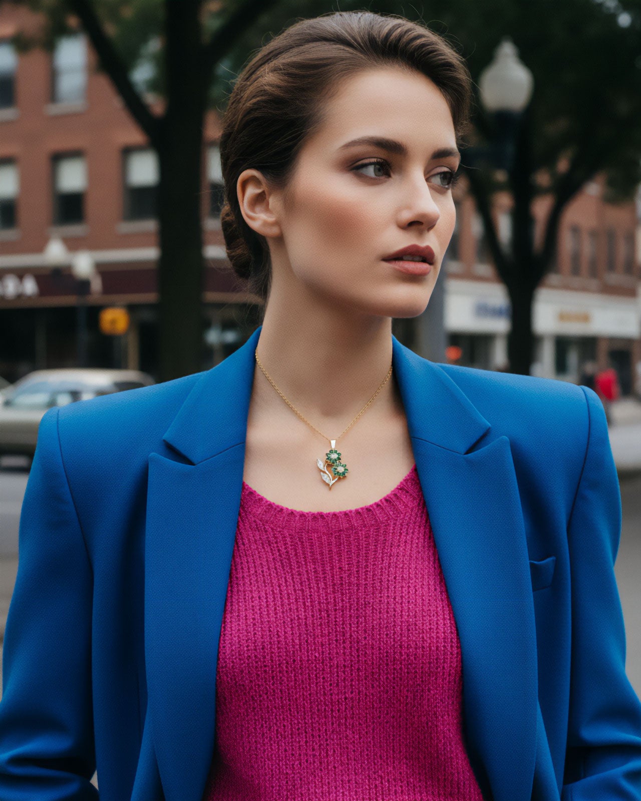 【RapportSelection】ネックレス フラワー ゴールド カナダ製 111414