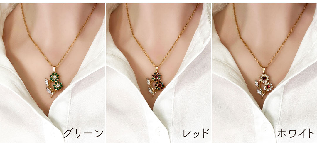 お花のチャーム ネックレス レディース ヴィンテージアクセサリー 22KTゴールドプレート 金 ニッケルフリー KEYES カナダ製 欧米 プレゼント ギフト