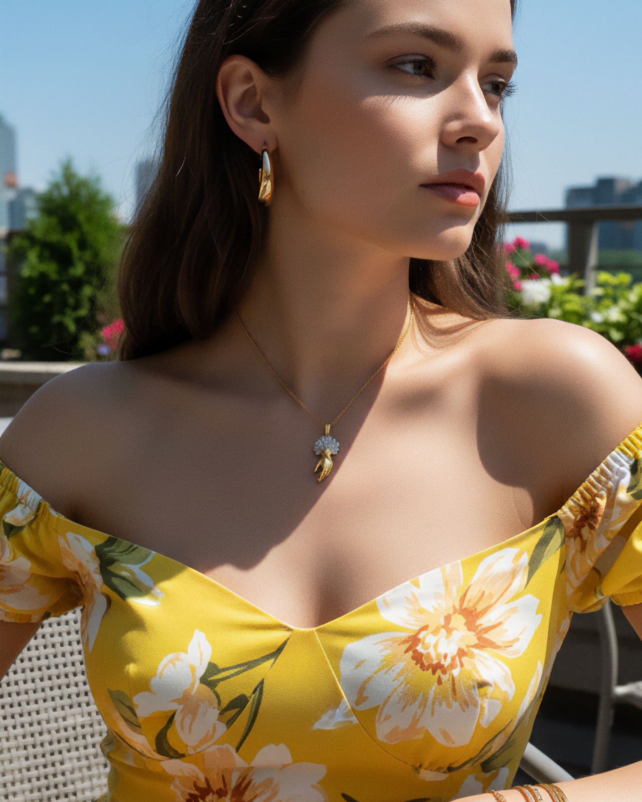 【RapportSelection】ネックレス ハンド ゴールド カナダ製 111438