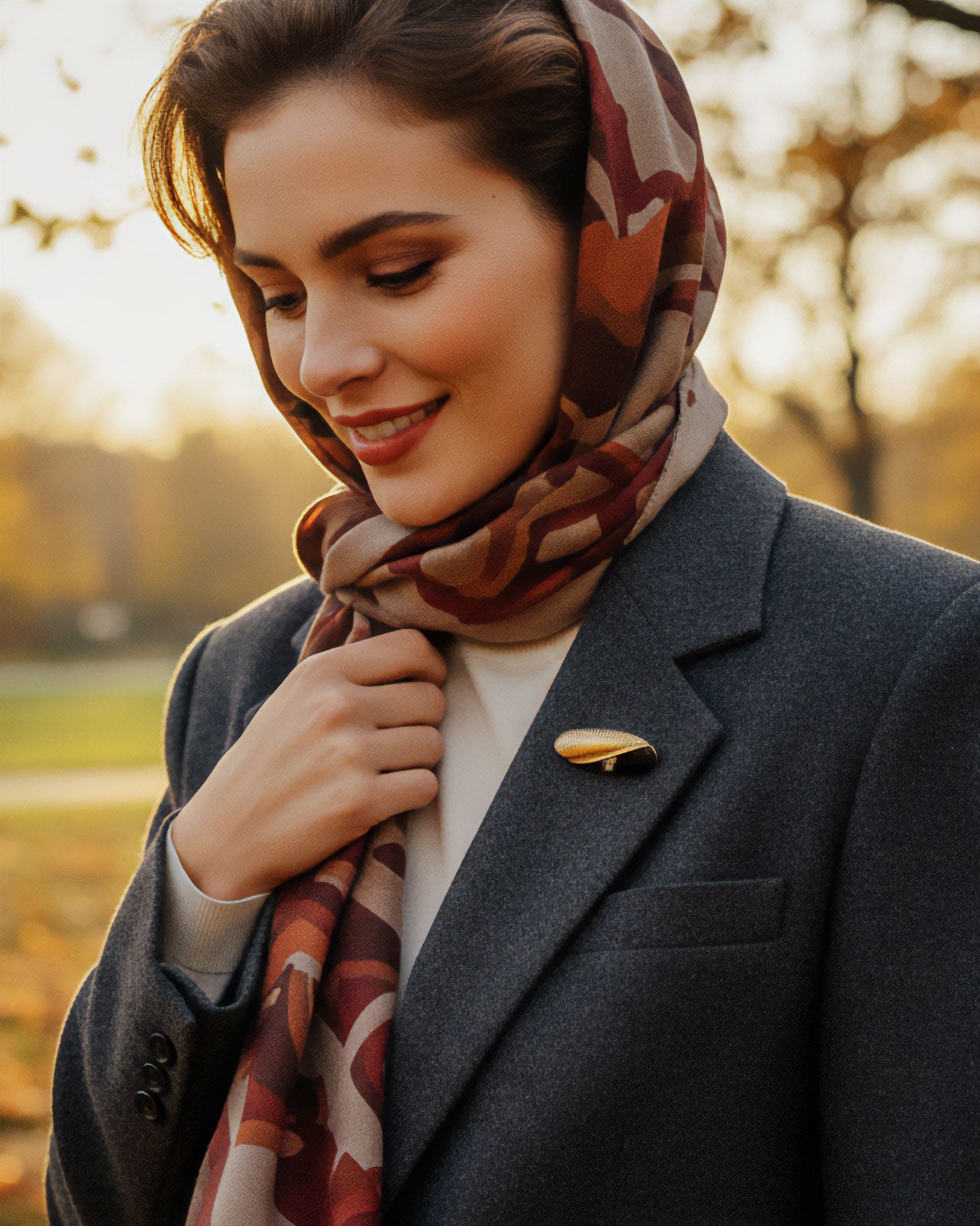 【RapportSelection】ブローチ コンビカラー ゴールド カナダ製 111939