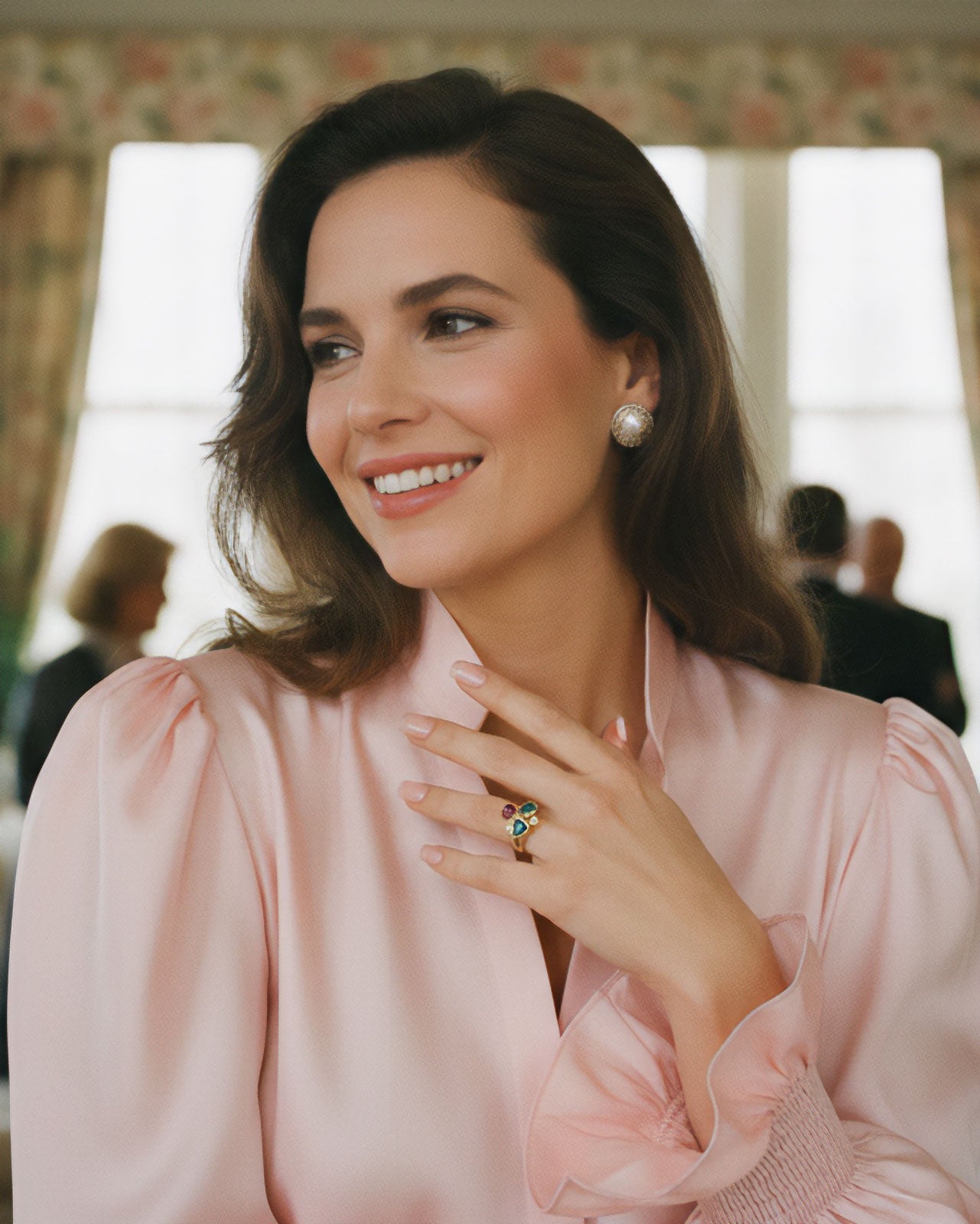 ヴィンテージ リング ヴィンテージアクセサリー KEYES 指輪 リング カナダ製 22KGP マルチカラー 11号 プレゼント ギフト