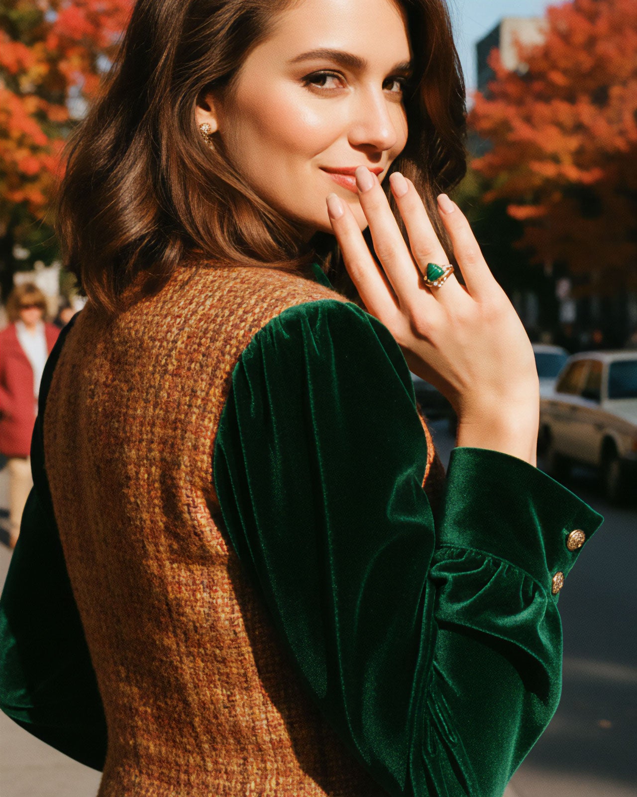 鮮やかなコスチュームジュエリー ヴィンテージリング ３スタイル 可愛い指輪 11号 13号 ヴィンテージアクセサリー 22KTゴールドプレート 金 ニッケルフリー KEYES カナダ製 欧米 プレゼント ギフト