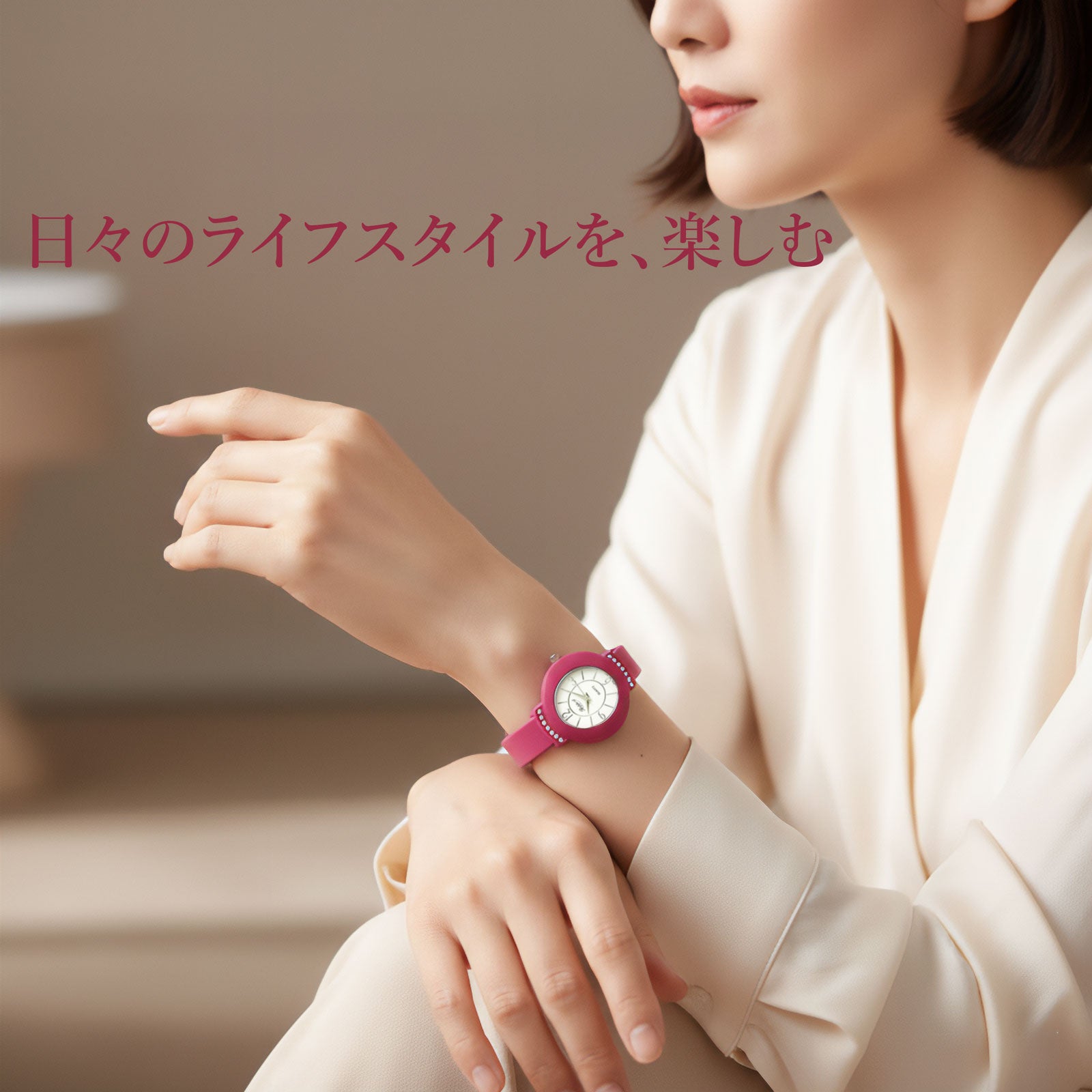 【Rapport】 バングルウォッチ マットカラー 見やすい文字盤 モード レディース 腕時計