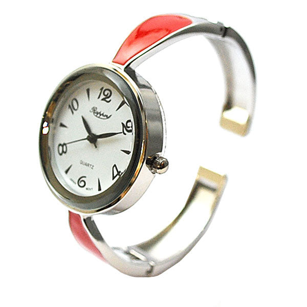 【Rapport】 バングルウォッチ エナメルカラー シンプル 上品 レディース 腕時計