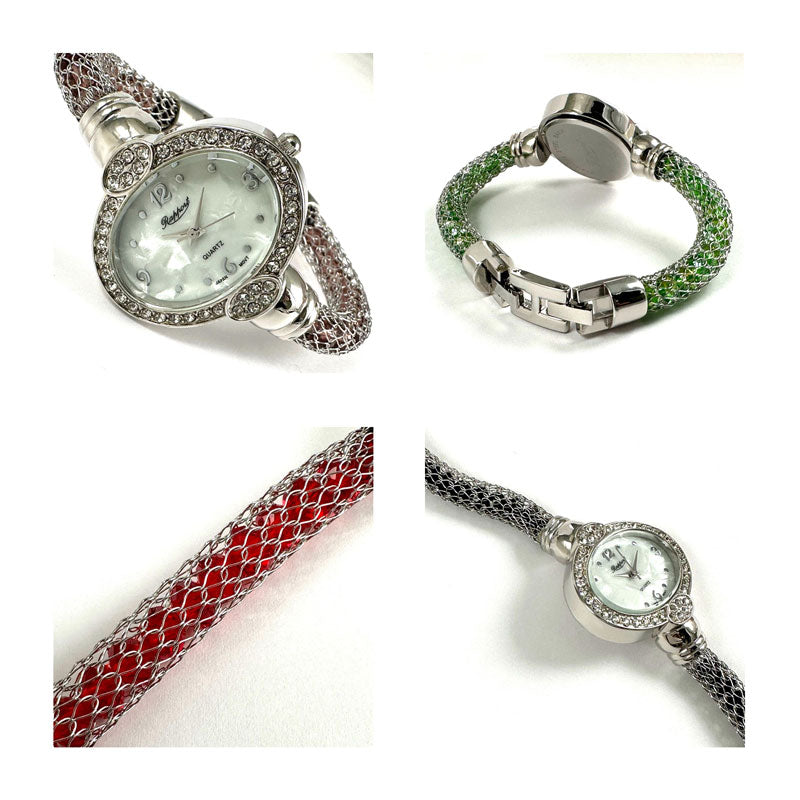 【Rapport】 ブレスレットウォッチ メタルメッシュ ラグーン  レディース 腕時計