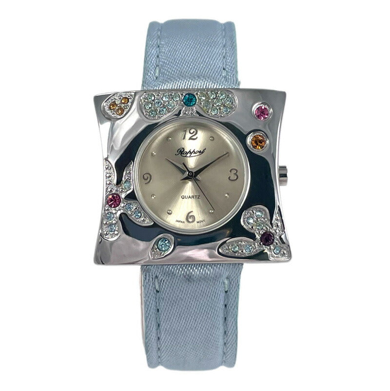 【Rapport】 バングルウォッチ パステルカラー ラウンドインスクエア マルチカラー レディース 腕時計