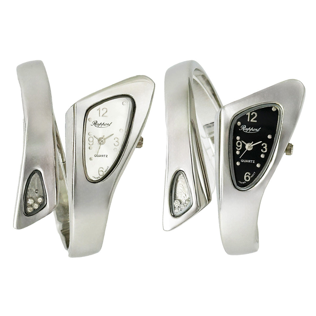 【Rapport】 バングルウォッチ スネークバングル 巻きつき型 変形 個性派 レディース 腕時計