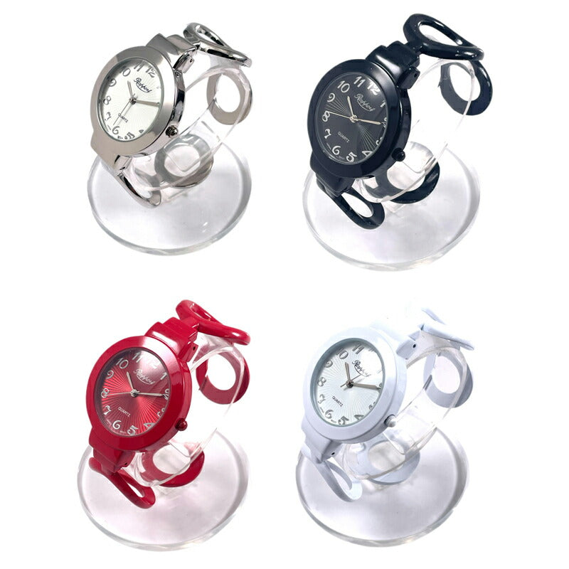 【Rapport】 バングルウォッチ 透けバングル サンレイダイヤル クール レディース 腕時計