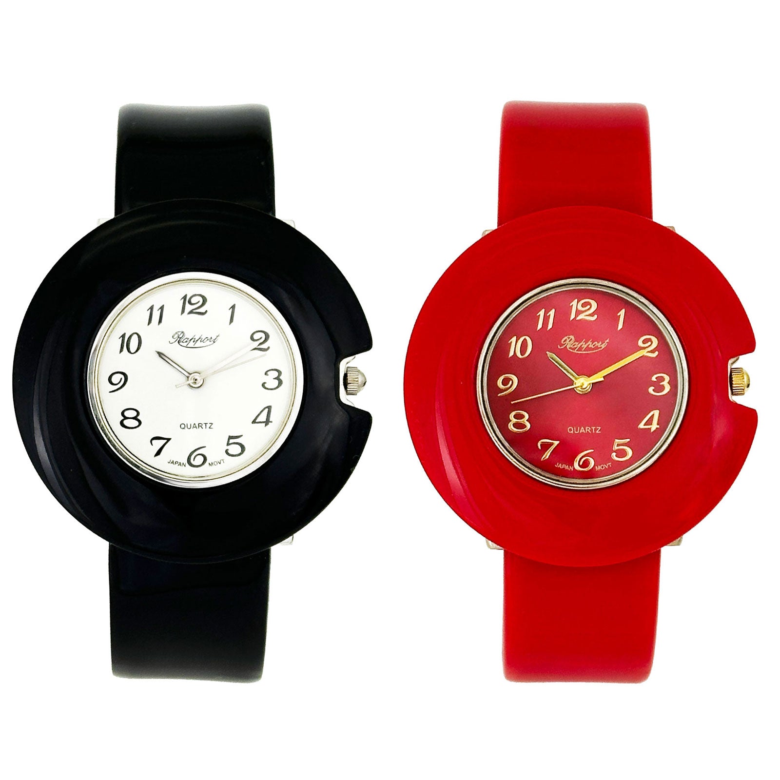 【Rapport】 バングルウォッチ  ラウンドフェイス クラシック カラーダイヤル レディース 腕時計