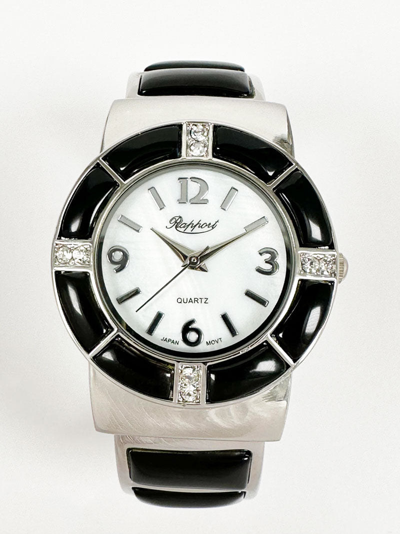 【Rapport】 バングルウォッチ バイカラー モダン エレガント レディース 腕時計