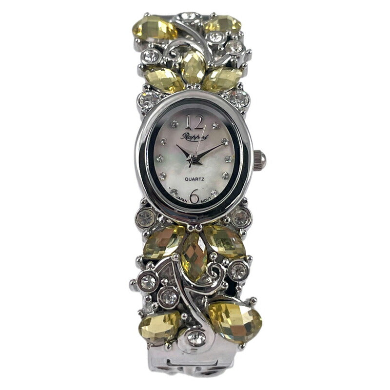 【Rapport】 バングルウォッチ ジュエルウォッチ アクセサリー感覚 高級感 レディース 腕時計