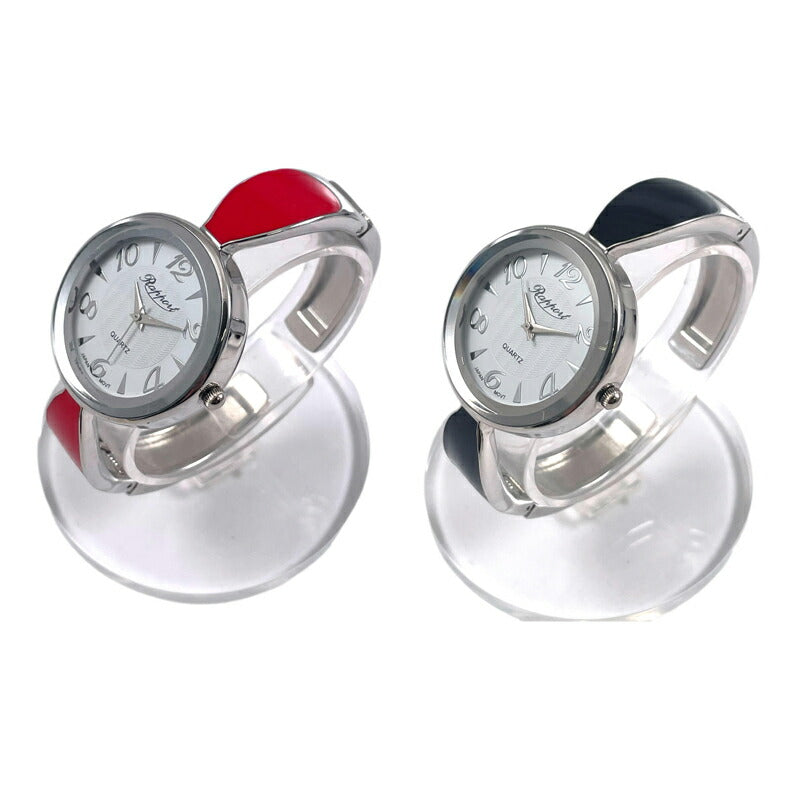 【Rapport】 バングルウォッチ ラウンドフェイス 見やすい文字盤 カジュアル レディース 腕時計