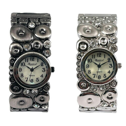 【Rapport】 バングルウォッチ メタルバングル 高級感 重厚感 クラシック レディース 腕時計