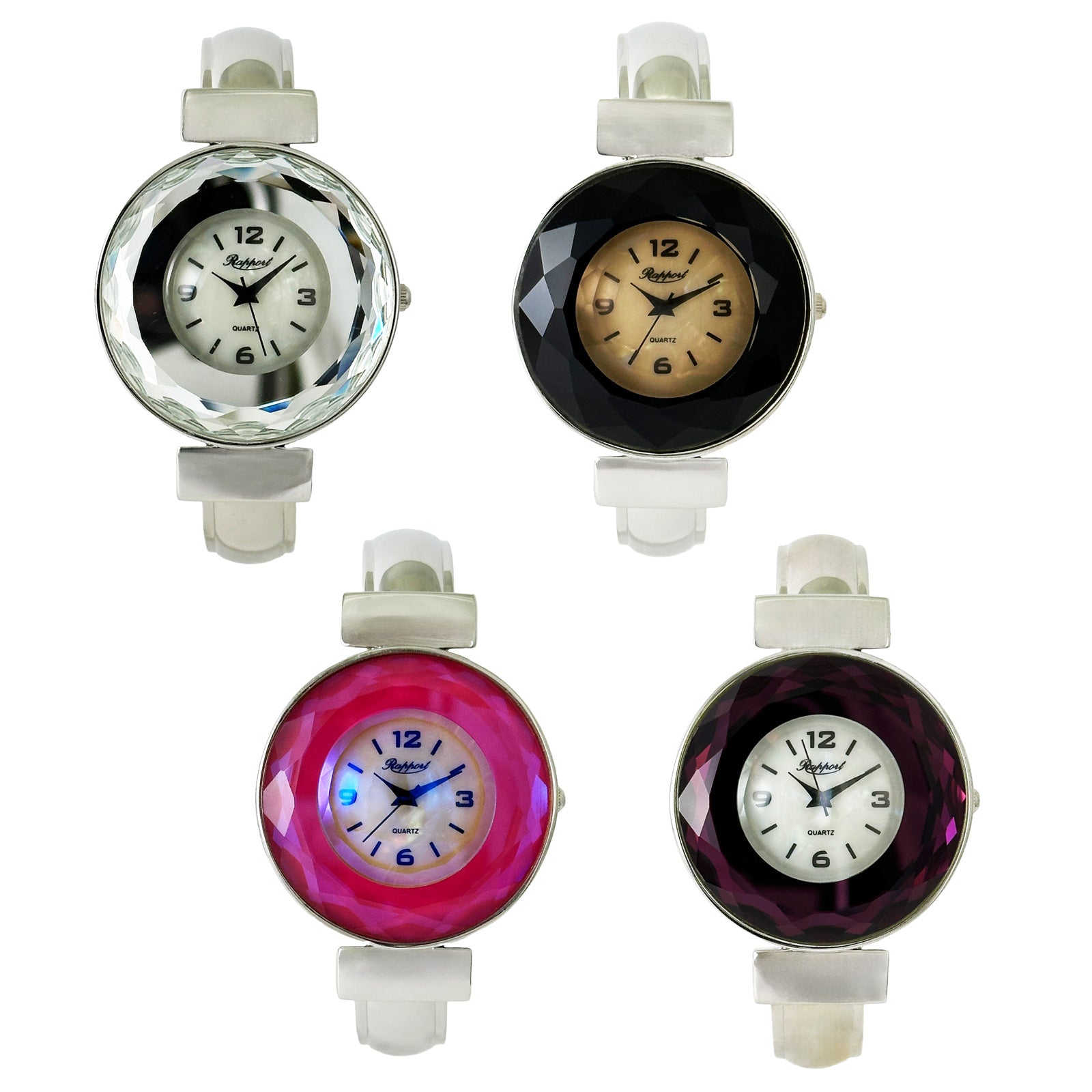 【Rapport】 バングルウォッチ ジュエルウォッチ アクセサリー感覚 ラグジュアリー レディース 腕時計