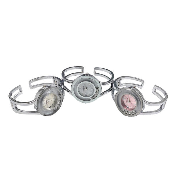 【Rapport】 バングルウォッチ 透けバングル ムービングストーン レディース 腕時計