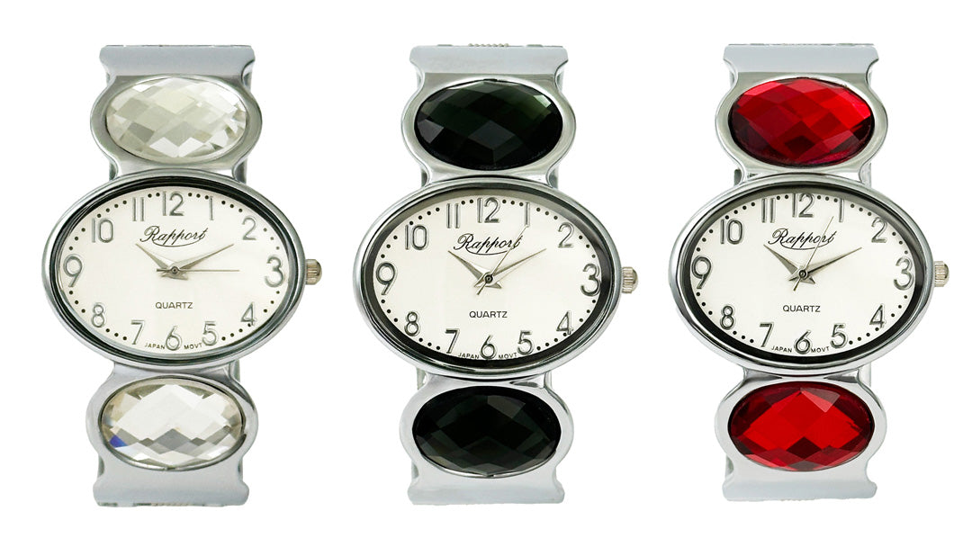 【Rapport】 バングルウォッチ ビジューバングル ラグーン レディース 腕時計