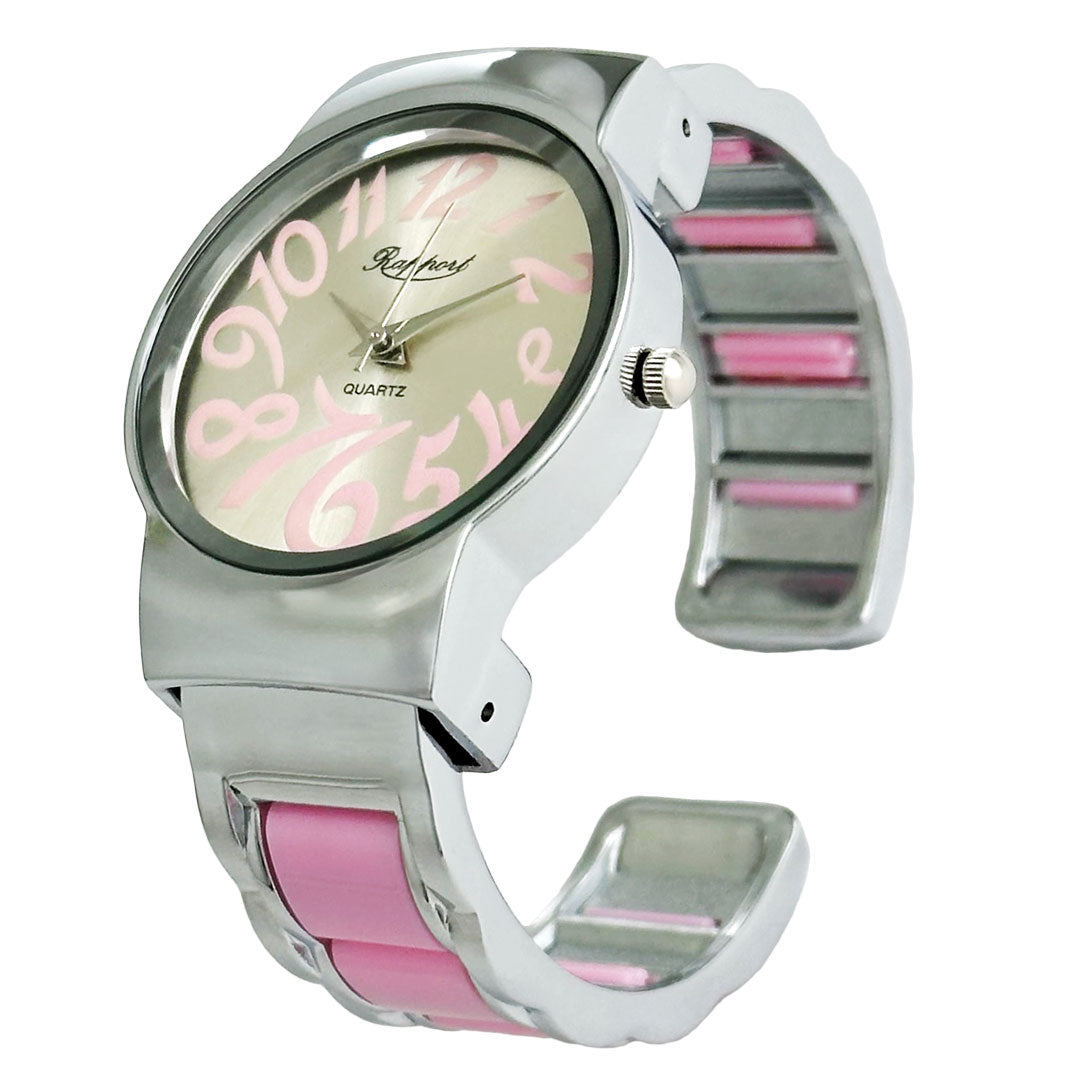 見やすい文字盤 着脱簡単 腕時計 レディース バングル レディース腕時計 バングルウォッチ Rapport プレゼント ギフト