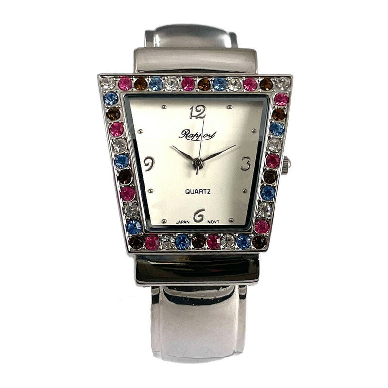 【Rapport】 バングルウォッチ トノー メタル 個性的 レディース 腕時計