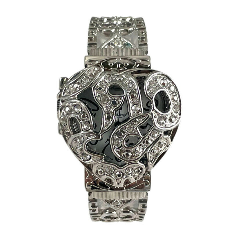 【Rapport】 バングルウォッチ ハート 蓋付き 個性的 レディース 腕時計