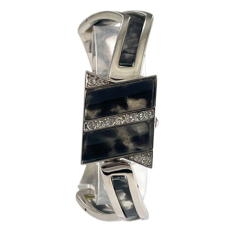 【Rapport】 バングルウォッチ 細めのメタルバングル 蓋付き 個性的 レディース 腕時計