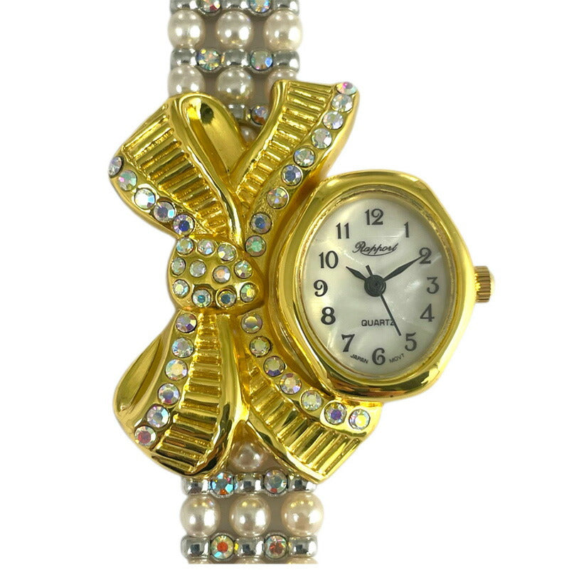 【Rapport】 ブレスレットウォッチ リボン 個性的 レディース 腕時計