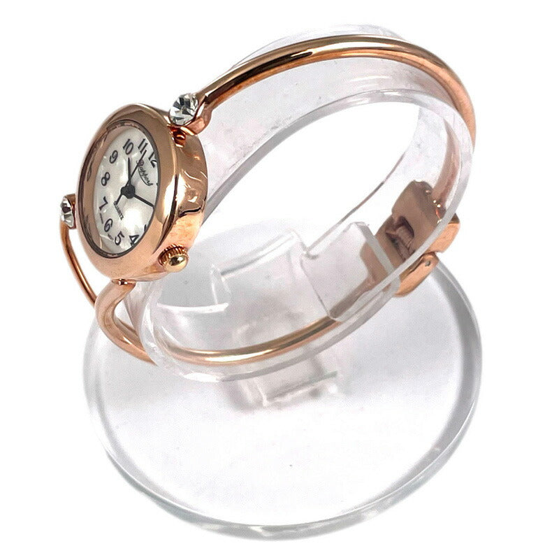 【Rapport】 バングルウォッチ ローズゴールド 華奢 上品 レディース 腕時計