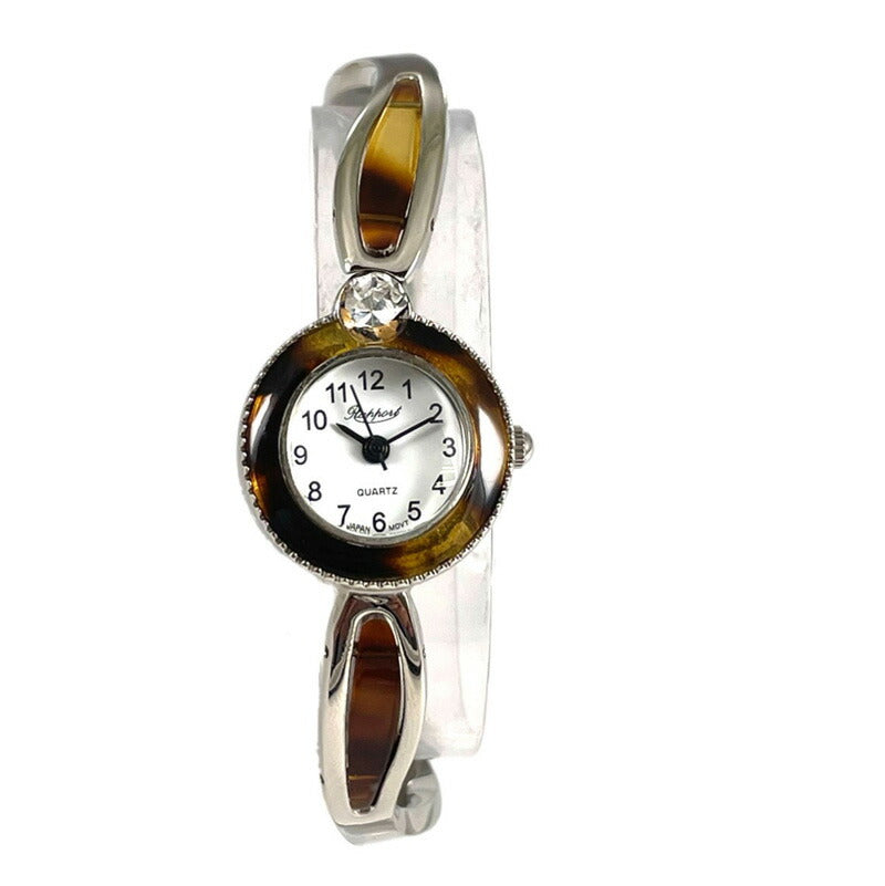 【Rapport】 バングルウォッチ ラウンドフェイス 華奢 細め レディース 腕時計