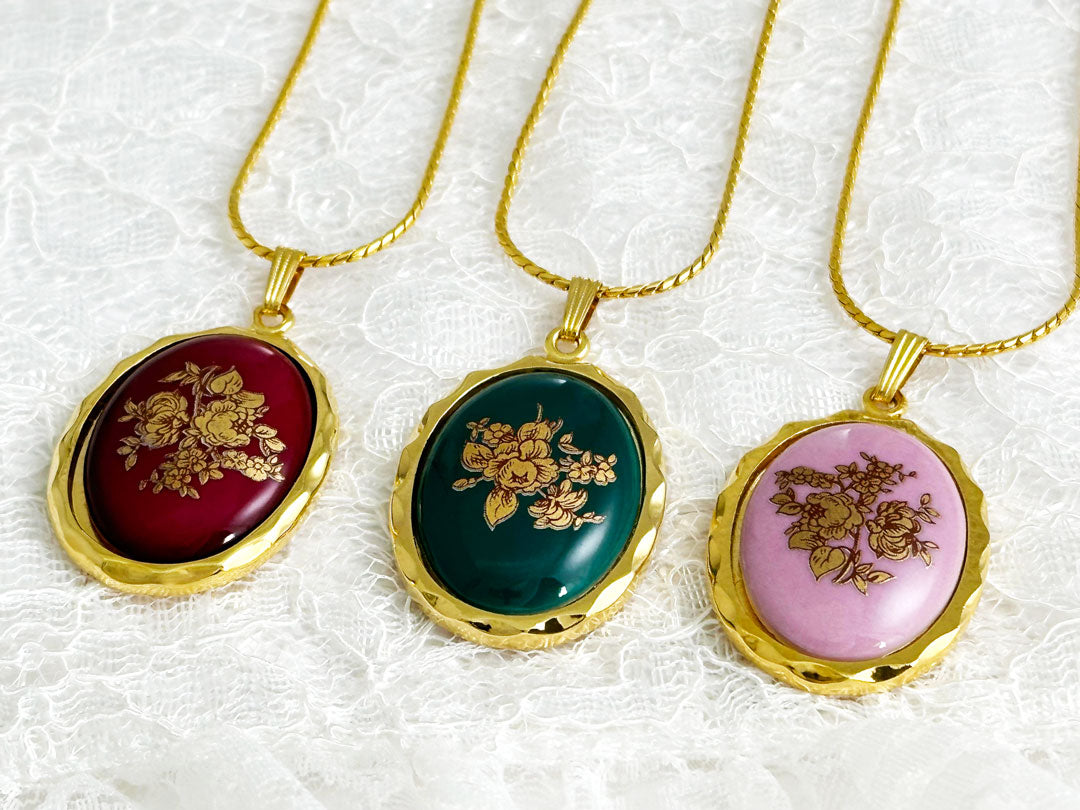 リモージュ七宝のペンダントです。ネックレス Limoges プレゼント ギフト