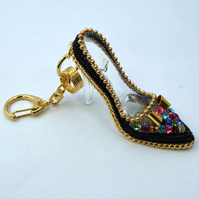 きらきらラインストーン ハイヒールのキーホルダー キーチャーム ペア お揃い プレゼント ギフト