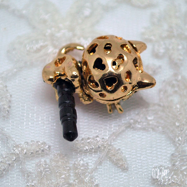 ねこのスマートフォンピアス　スマピ　イヤフォンジャックアクセ メール便OK プレゼント ギフト