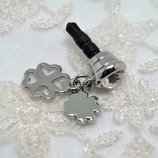 クローバーのスマートフォンピアス　スマピ　イヤフォンジャックアクセ メール便OK プレゼント ギフト