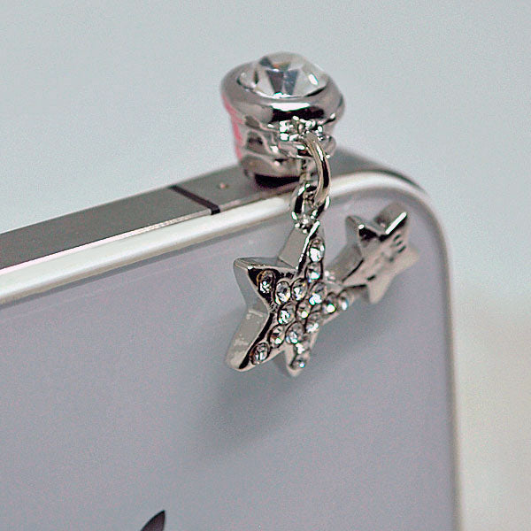 星のスマートフォンピアス　スマピ　イヤフォンジャックアクセ メール便OK プレゼント ギフト