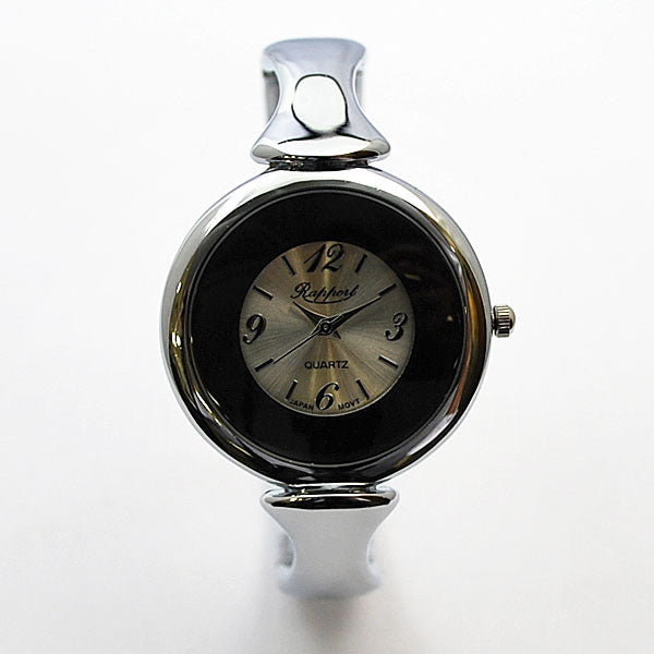 【Rapport】 バングルウォッチ ラウンドメタル 華奢 細め レディース 腕時計