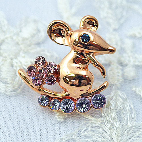 ねずみのピンブローチ レディースファッション アクセサリー プレゼント ギフト
