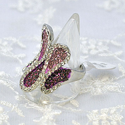 きらきらラインストーンのファッションリング プレゼント ギフト