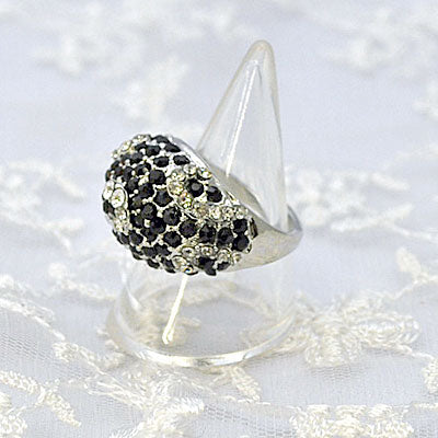 きらきらラインストーンのファッションリング プレゼント ギフト