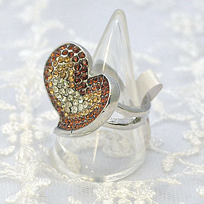 きらきらラインストーンのファッションリング プレゼント ギフト