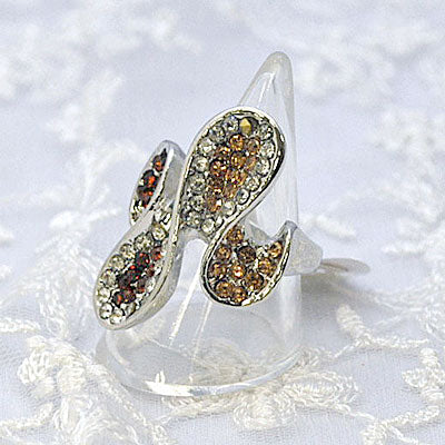 きらきらラインストーンのファッションリング プレゼント ギフト