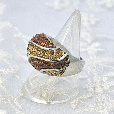 きらきらラインストーンのファッションリング プレゼント ギフト