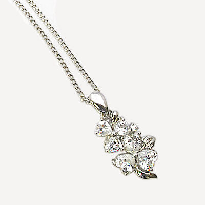 クリスタルガラス お花のペンダント ネックレス プレゼント ギフト